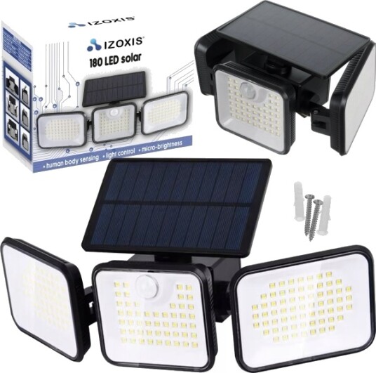 Solcellelampe 180 Led Izoxis 24889 Solcellelampe 180 Led Izoxis 24889