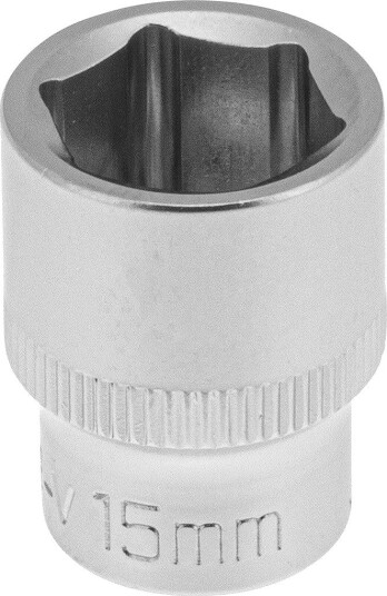 PELA 562378 Pipe Drivstørrelse 3/8", 6-Kant, Kort 15 mm