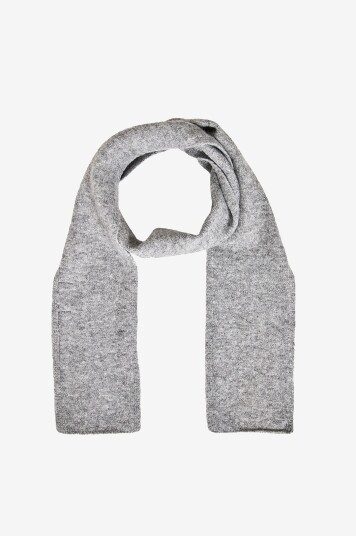 Vila Skjerf viBahina Knit Grå