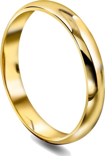 Moments By Pan Jewelry Giftering i 375 gult gull | 3 mm bredde