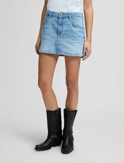 Lee Jeans Mini Skirt Blue 32 x 00