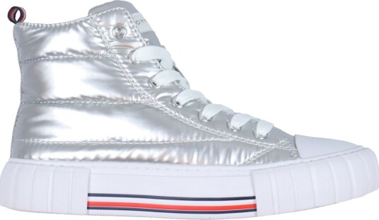 Tommy Hilfiger Støvler Høy Topp Lace Up Sølv Tommy Hilfiger 37 Støvler