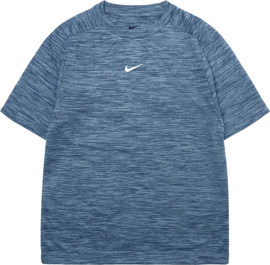 Nike B Nk Df Multi Ss Top Lbr Hthr MIDNIGHT NAVY/FOOTBALL BLUE/WH 158 170