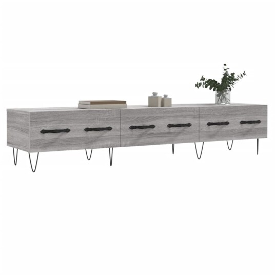 TV benk grå sonoma 150x36x30 cm konstruert tre TV benk grå sonoma 150x36x30 cm konstruert tre