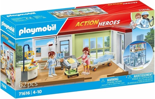 Playmobil 71616 Action Heroes Byggesett Fødeavdeling