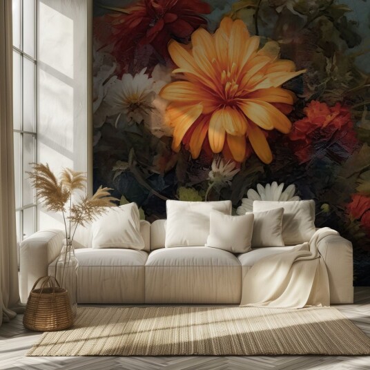 Tapet   Blomsterdesign