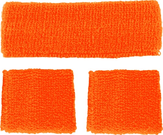 Catsson 80-talls Svettebånd Kit Neonoransje One size PK03775