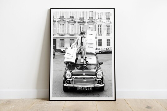 Plakat Chanel Veske Vintage Bil
