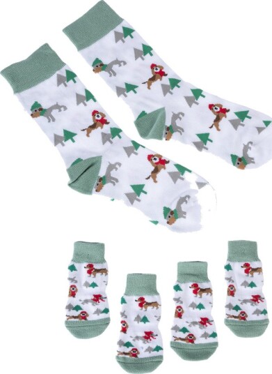 TIAKI Pet & Parent vintersokker For kjæledyr One size (2 par)