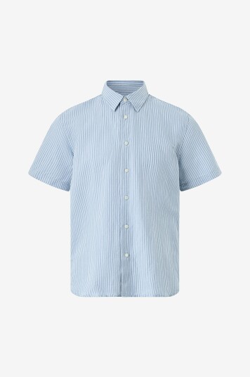 Selected Men Linskjorte slhRegclay Linenblend SS Blå