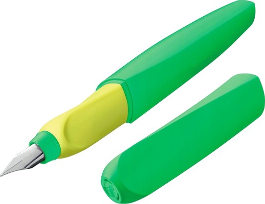 Pelikan Twist Fyllepenn M Neon Grønn +2 Patroner