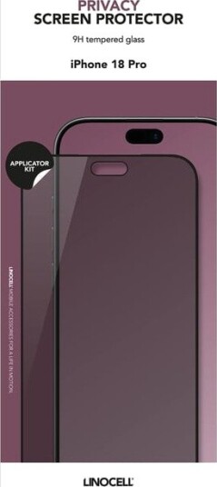 Linocell Privacy Skjermbeskytter for iPhone 18 Pro