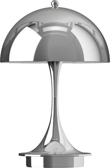 Louis Poulsen Panthella 160 Portable Bordlampe V3 High Lustre Krom Plated Lampemesteren