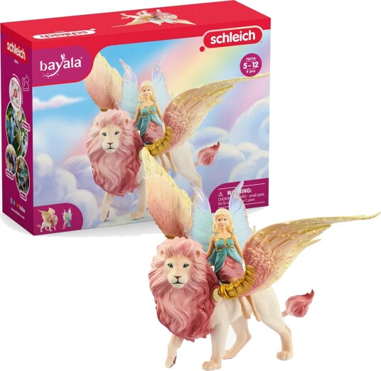 Schleich Bayala Alv på Vinget Løve Figur 31,5 cm