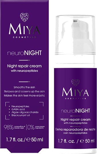 Miya Neuronight Night Repair Cream Neuropeptides 50 ml Miya Neuronight Night Repair Cream Neuropeptides 50 ml