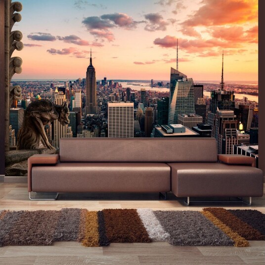 Fototapet New York The Skyscrapers And Sunset 250x175 - Artgeist sp. z o. o.