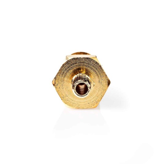 Nedis SMA Connector Rett Hunn Gull Belagt 50 Ohm Krympe Kabeltilførselsdiameter: 2.55 Mm Metall 2 Stk. Boks