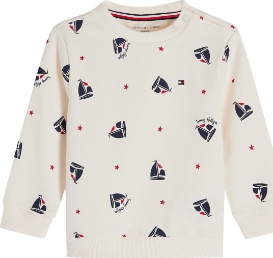 Tommy Hilfiger Collegegenser Båt AOP Tommy Hilfiger 68 Collegegenser Beige 62