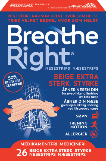 Breathe right Extra Strenght Nesestrips 26 stk.