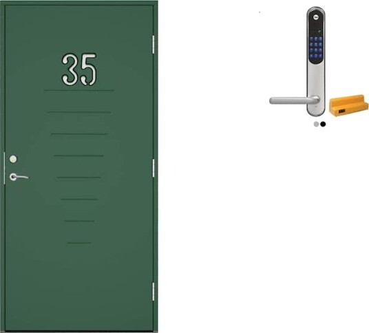 Ytterdør Swedoor Advance-Line Statement Trace med Yale Doorman Classic Home Ytterdør Swedoor Advance-Line Statement Trace med Yale Doorman Classic Home