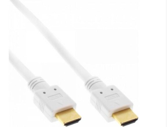 INLINE 4K (UHD) HDMI Kabel, weiß - 5m