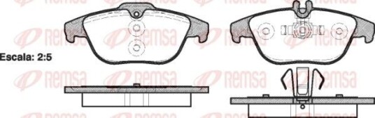 Bremseklosser REMSA 1305.00 Bremseklosser REMSA 1305.00