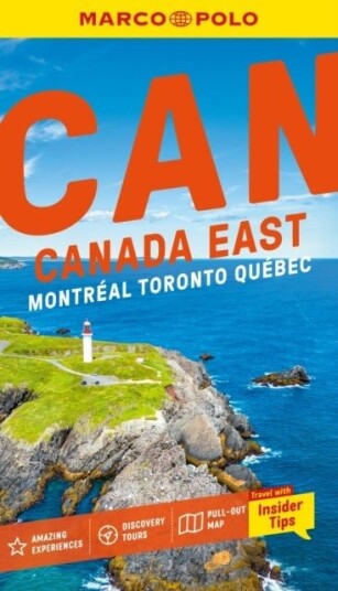 Marco Polo Canada East Pocket Travel Guide / Pull out Map / Local Knowledge / Covers: Montreal Toronto Quebec and more