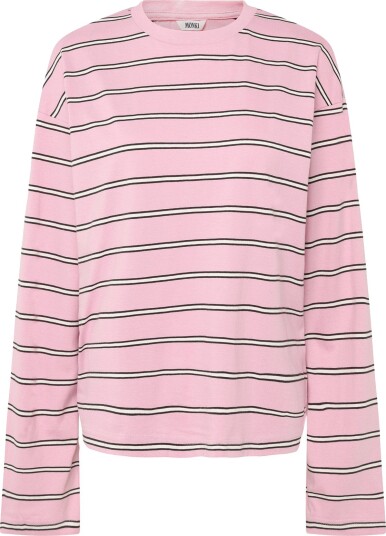 Monki Long Sleeved Cotton T Shirt Pink L