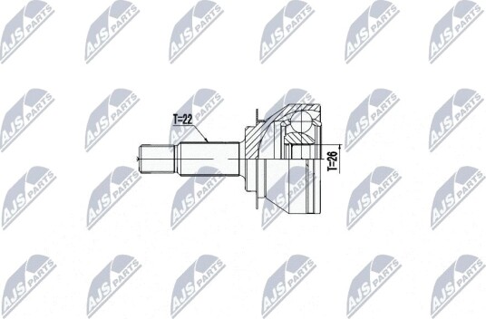 Nty Drivknute drivaksel NTY NPZ VW 046