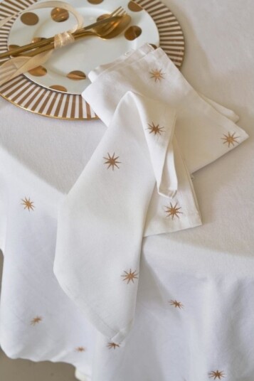 Pip Studio Set/2 Napkin Stars 40X40 Pip Studio Set/2 Napkin Stars 40X40