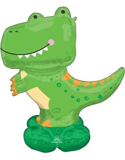 T Rex Dinosaur Stor AirLoonz Stående Folieballong 137 cm