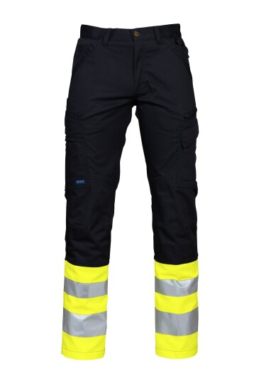 ProJob 6523 Servicebukse En Iso 20471 Kl 1 Yellow/Black D88