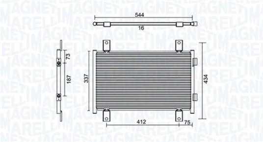 Kondensator MAGNETI MARELLI 350203895000