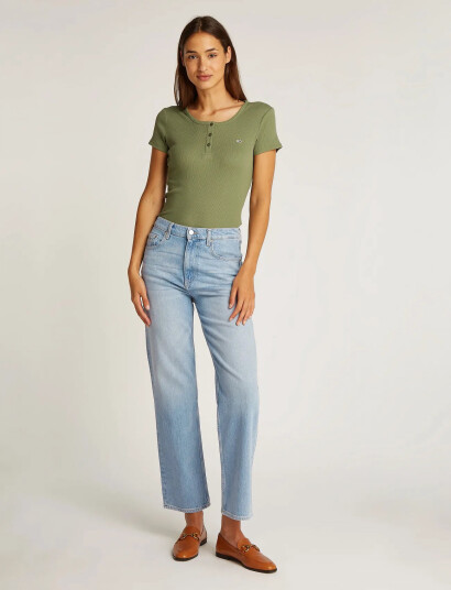 Tommy Jeans Layla Hr Slim Straight Ch0115 - Blue - 24 x 32