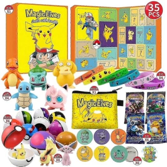 Julekalender Melodi Blind Box   Tegneseriealver & Super Mario Party Lekeornamenter
