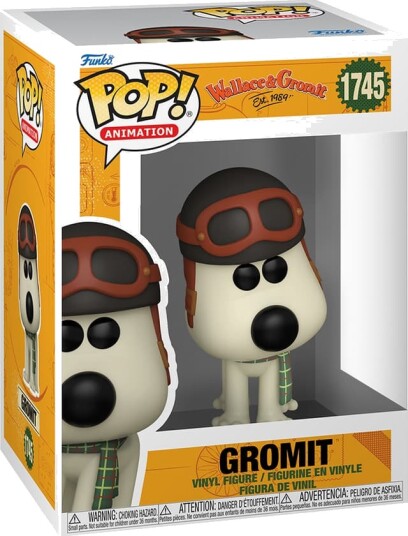 Funko POP Wallace and Gromit actionfigure Gromit With Aviation Hat