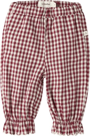 Lil'Atelier Nbfroanne Loose Pant Sykkelrød 74
