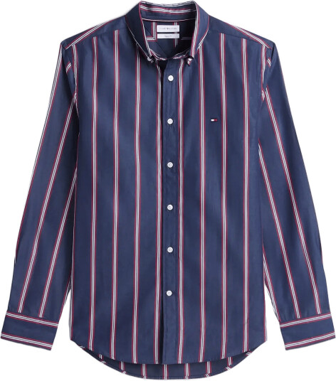 Tommy Hilfiger Poplin Ground Stp Rf Shirt Navy S