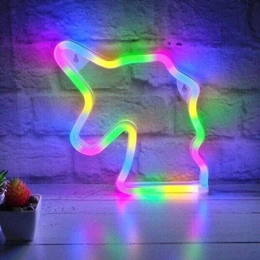 A2Z Regnbåge Usb Led Enhörning Nattlampa . 22cm x