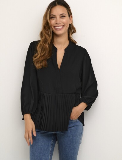 Culture Cubetty Vn Blouse Black XS