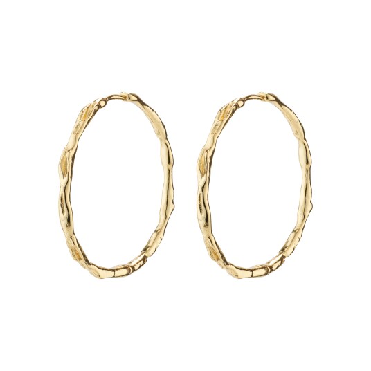 Pilgrim EDDY organisk formede maxi hoops gullbelagt Pilgrim EDDY organisk formede maxi hoops gullbelagt