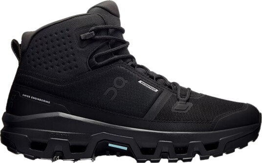 On Men"s Cloudrock Mid Waterproof Black/Black 40 On Men"s Cloudrock Mid Waterproof Black/Black 40