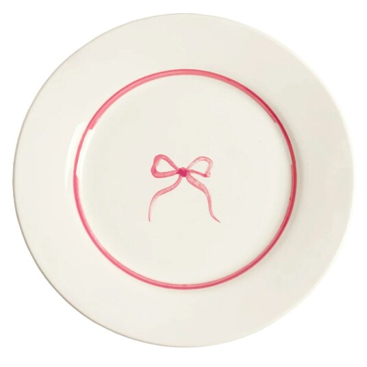 Pick A Poppy Bow Sidetallerken 22 cm Rosa