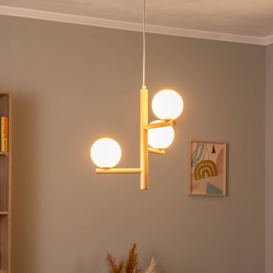 TK Lighting Estera hengelampe opalglass tre 3 lyskilder