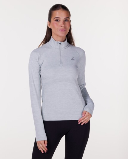 LEVITY Radical Run Light Seamless Longsleeve Mint Melange - xss