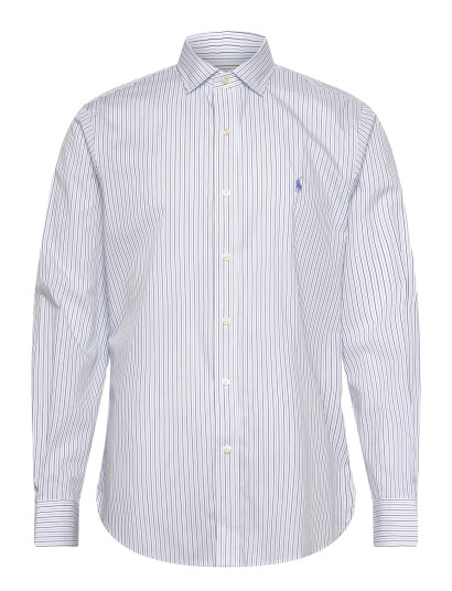 Polo Ralph Lauren Custom Fit Striped Poplin Shirt White 40 41