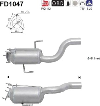 AS FD1047 Partikkelfilter