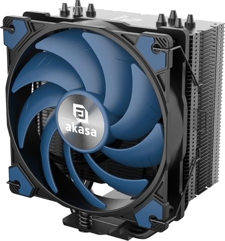 Akasa Ak-Cc4021hp01v1 Luftkjøler 12cm 500 Rpm 2000 Rpm Aluminium Sort Blå Akasa Ak-Cc4021hp01v1 Luftkjøler 12cm 500 Rpm 2000 Rpm Aluminium Sort Blå