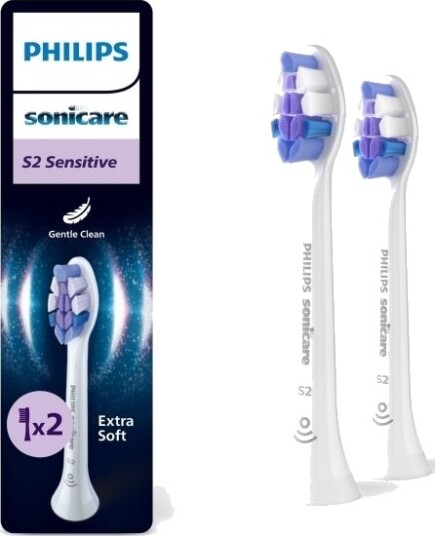 Tannbørste Ekstra Børster Philips Sensitive 2Stk Tannbørste Ekstra Børster Philips Sensitive 2Stk