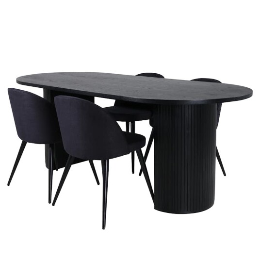 Venture Home Spisegruppe Venture Home Bianca med 4 Valentina Stoler GR22204